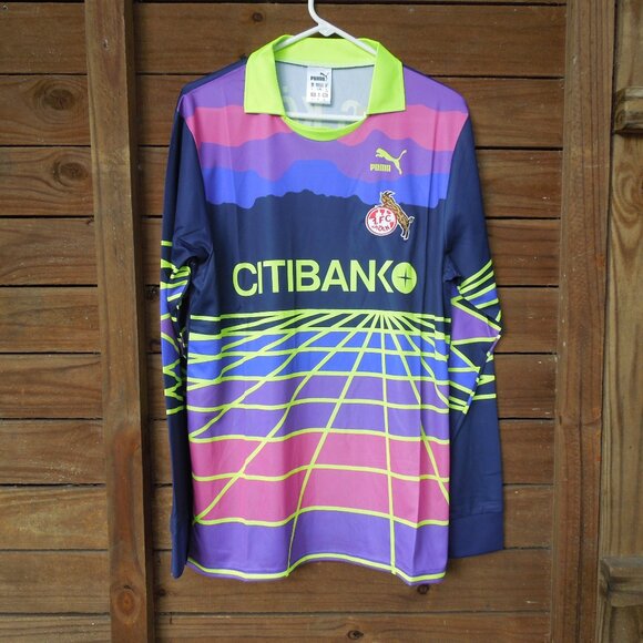 FC Koln goalkeeper jersey, Puma, large, 1980s retro - Picture 1 of 16